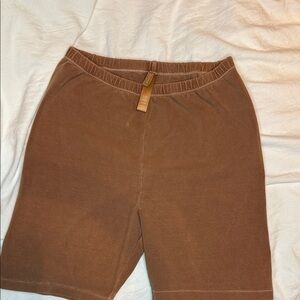 SKIMS Brown Bike Shorts